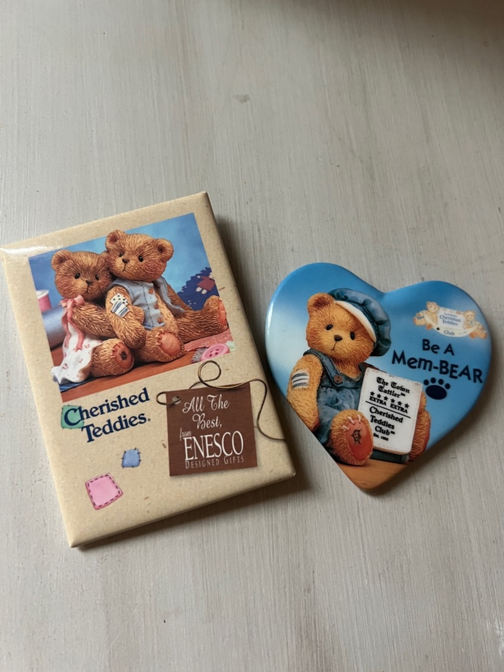1990’s Enesco Cherished Teddies Pins Set